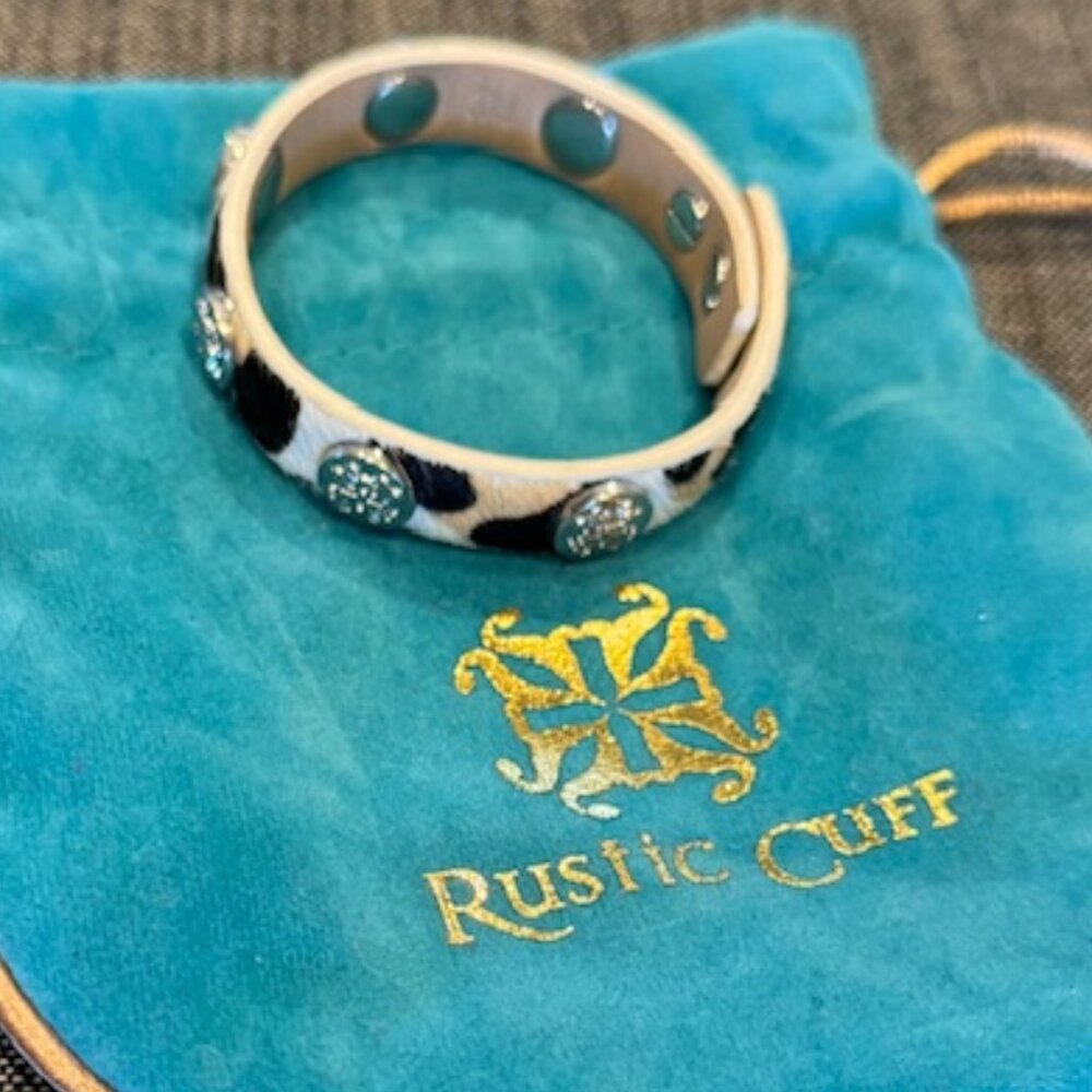 Rustic Cuff Calfskin Wrap Bracelet